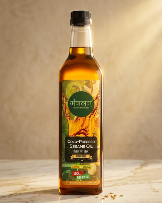 Mangalam Cold Pressed Sesame Oil (Til Oil) – Cold Pressed, Unrefined | 1L
