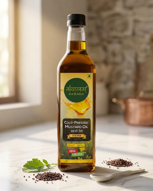 Mangalam Cold Pressed Mustard Oil (Kacchi Ghani) – Unrefined