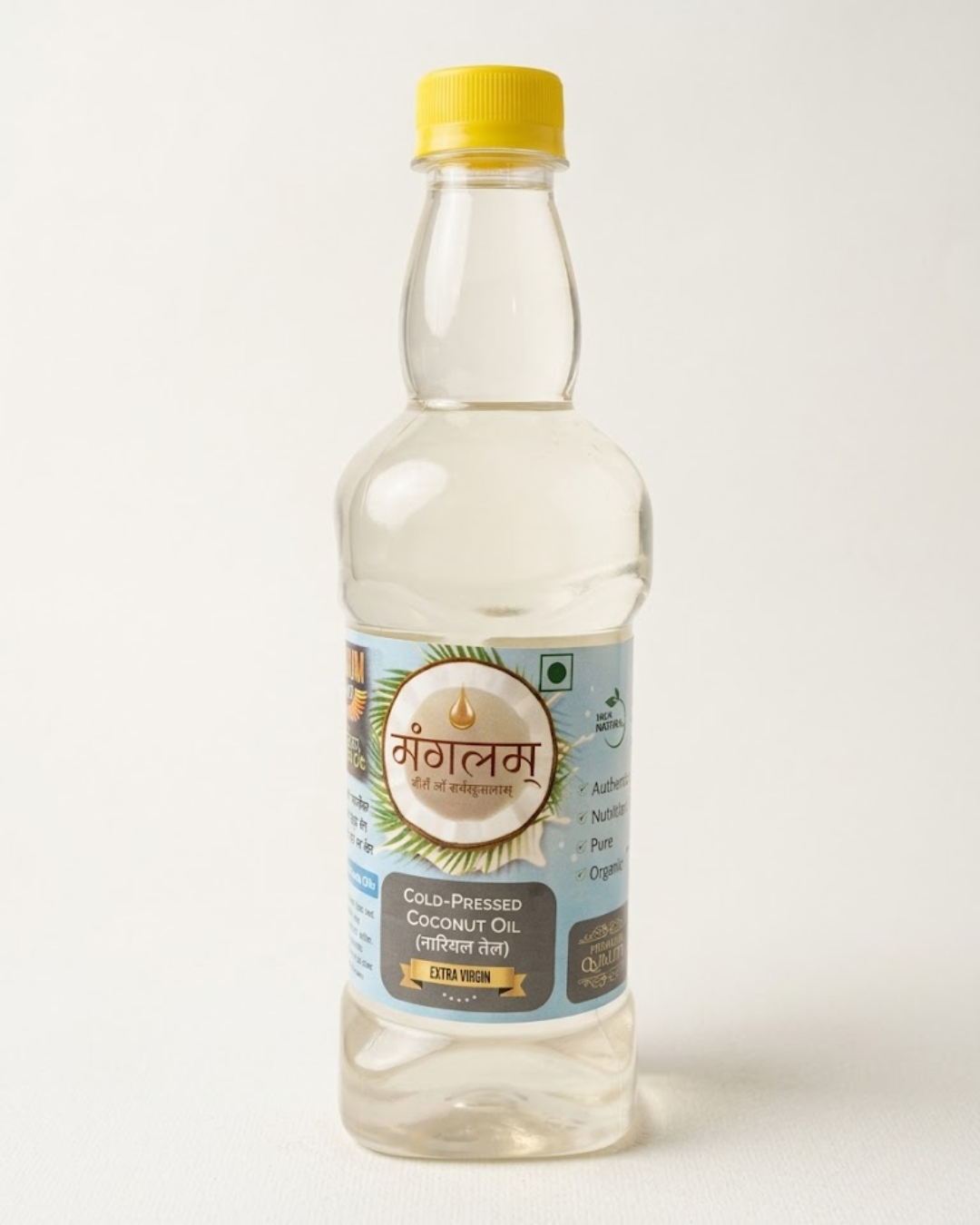 Mangalam Wood Pressed Coconut Oil (Nariyal Tel) – Cold Pressed, Unrefined | 1L