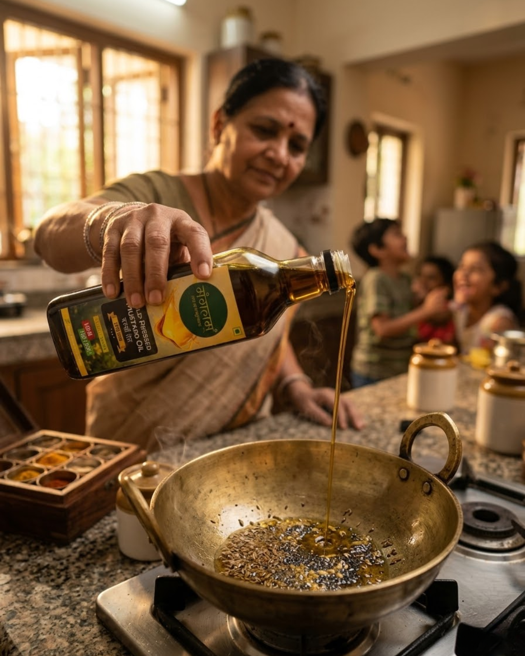 Mangalam Cold Pressed Mustard Oil (Kacchi Ghani) –  Unrefined