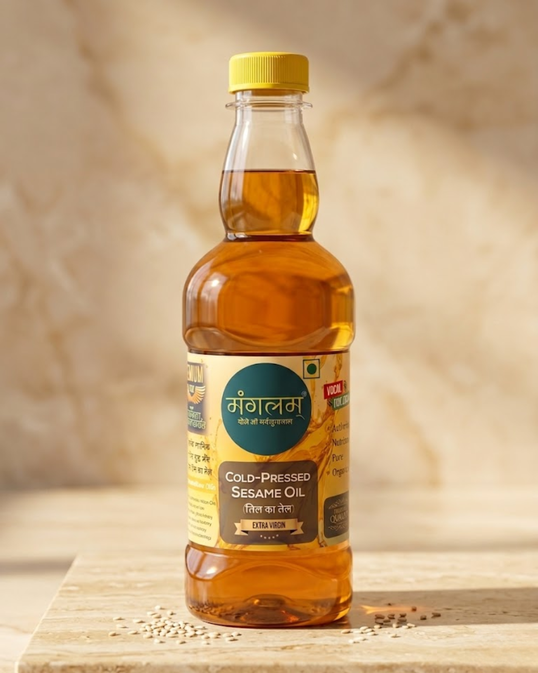 Mangalam Cold Pressed Sesame Oil (Til Oil) – Cold Pressed, Unrefined | 1L